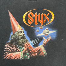 Load image into Gallery viewer, Vintage 2001 Styx Space Wizard Tour Tee
