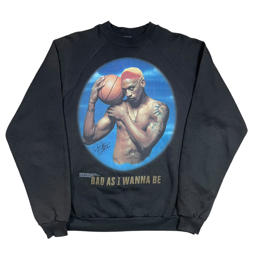 Vintage 1996 Dennis Rodman Bad As I Wanna Be Promo Crewneck Sweatshirt