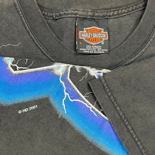 Load image into Gallery viewer, Vintage 2001 Harley Davidson Lightning Big Logo AOFP Tee
