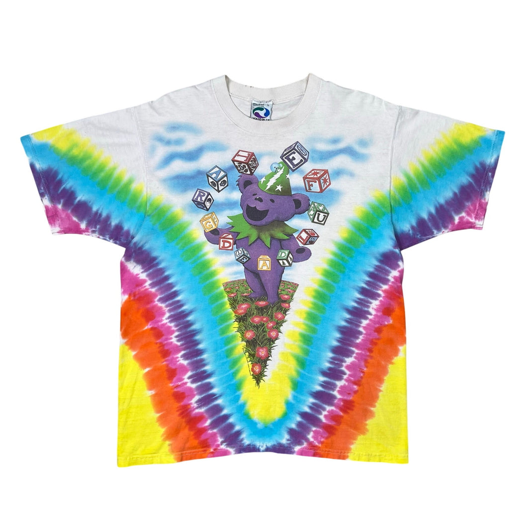 Vintage 1991 Liquid Blue Grateful Dead Juggler Tie Dye Tour Tee