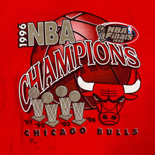 Load image into Gallery viewer, Vintage 1996 Chicago Bulls NBA Finals Champions Basketball Tee
