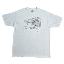 Load image into Gallery viewer, Vintage 1996 This Is Your Brain Any Questions Commercial Parody Tee

