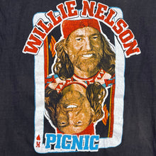 Load image into Gallery viewer, Vintage 1983 Willie Nelson Picnic King Of Hearts Live In Concert Music Tee
