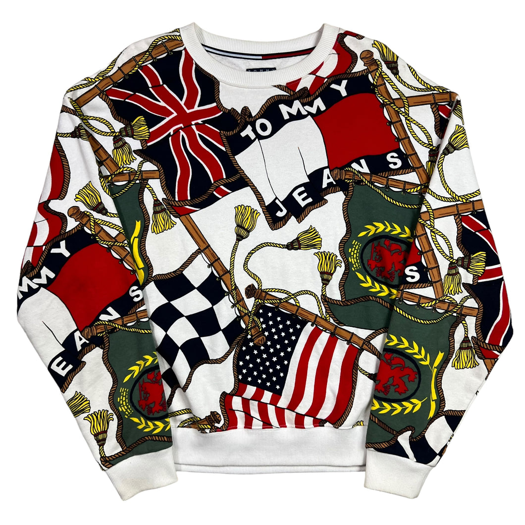 Tommy Hilfiger AOP Flags Retro Crewneck Sweatshirt