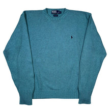 Load image into Gallery viewer, Polo Ralph Lauren Stone Blue Pullover Knit Cotton Sweater

