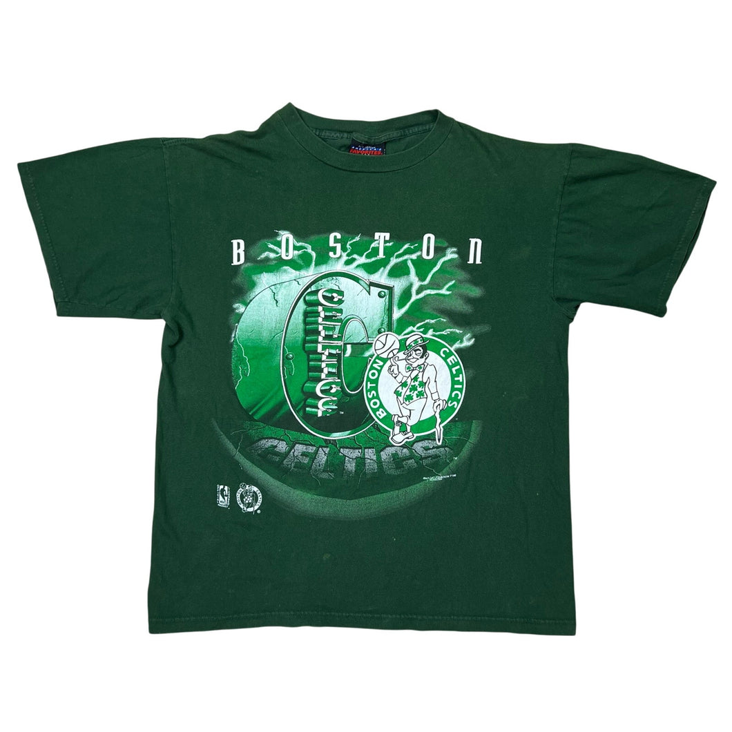 Vintage Boston Celtics Lightning Logo Magic Johnson Tee