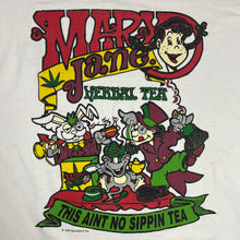 Load image into Gallery viewer, Vintage 1995 Balzout Mary Jane Herbal Tea Weed Alice In Wonderland Parody Tee
