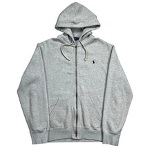 Load image into Gallery viewer, Polo Ralph Lauren Gray Zip Up Hoodie Sweatshirt
