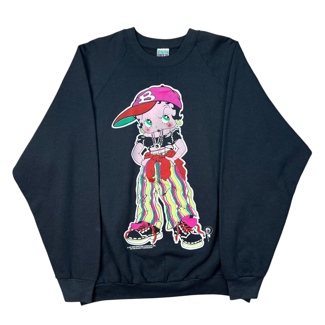 Vintage 1993 Betty Boop Streetwear Crewneck Sweatshirt