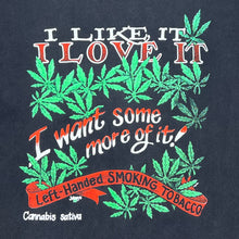 Load image into Gallery viewer, Vintage Cannabis Sativa Left-Handed Smoking Tobacco Tee
