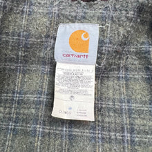 Load image into Gallery viewer, Carhartt Duck Canvas Blanket Lined Moss Green Chore Coat
