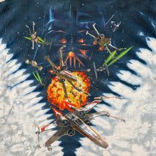 Load image into Gallery viewer, Vintage Liquid Blue Star Wars Space Battle Tie Dye Movie Promo Tee
