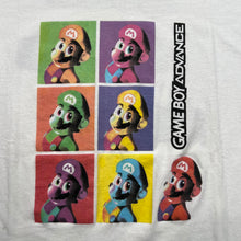 Load image into Gallery viewer, Vintage Bootleg Mario Gameboy Advance Promo V-Neck Tee
