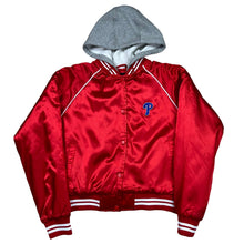 Load image into Gallery viewer, G-III Sports Philadelphia Phillies Nylon Satin Zip Up Sweatshirt Jacket
