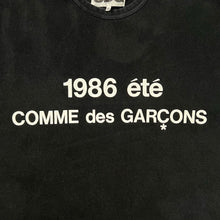 Load image into Gallery viewer, CDG 1986 Comme des Garçons Spell Out Tee
