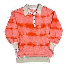 Load image into Gallery viewer, NWT Free People Sunrise Tie Dye Polo Pullover Sweater
