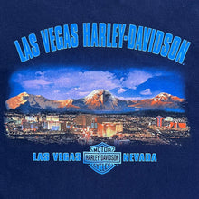 Load image into Gallery viewer, Vintage 2002 Harley Davidson Flame Las Vegas Spell Out Tee
