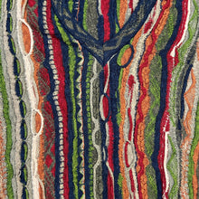 Load image into Gallery viewer, Coogi Classic Multicolor 3D Knit V Neck Linen Cotton Blend Pullover Sweater
