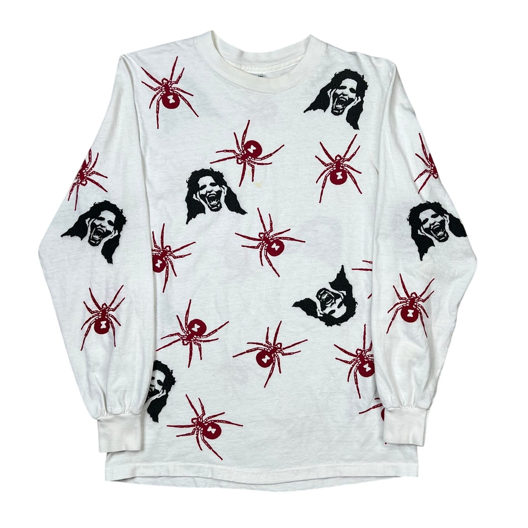 Vintage Spider Screams AOP Long Sleeve Tee