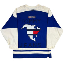 Load image into Gallery viewer, Vintage Tommy Hilfiger Jeans Flags USA Cotton Hockey Jersey
