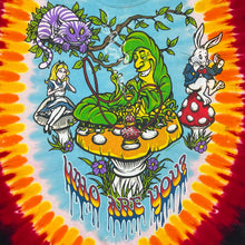 Load image into Gallery viewer, 2014 Liquid Blue Alice In Wonderland All Mad Tie Dye Tee
