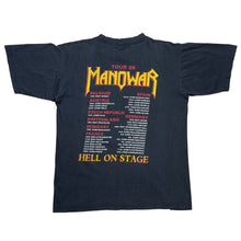 Load image into Gallery viewer, Vintage 1998 Manowar Hell On Stage Band Tour Tee
