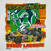 Load image into Gallery viewer, Vintage 1998 Bobby Labonte Small Soldiers NASCAR Movie Promo Tee
