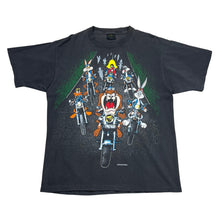 Load image into Gallery viewer, Vintage 1993 Looney Tunes Motorcycle Gang That’s All Folks Big Print Tee
