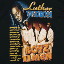 Load image into Gallery viewer, Vintage Boyz II Men Luther Vandross Parking Lot Bootleg Tour Tee
