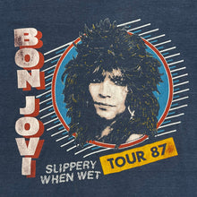 Load image into Gallery viewer, Vintage 1987 Bon Jovi Slippery When Wet Band Tour Tee
