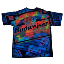 Load image into Gallery viewer, Vintage 1994 Budweiser Rainbow AOP Beer Promo Tee
