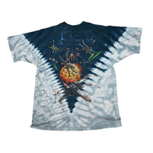 Load image into Gallery viewer, Vintage Liquid Blue Star Wars Space Battle Tie Dye Movie Promo Tee

