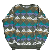 Load image into Gallery viewer, Vintage Pronto-Uomo Geometric Pattern Knit Sweater
