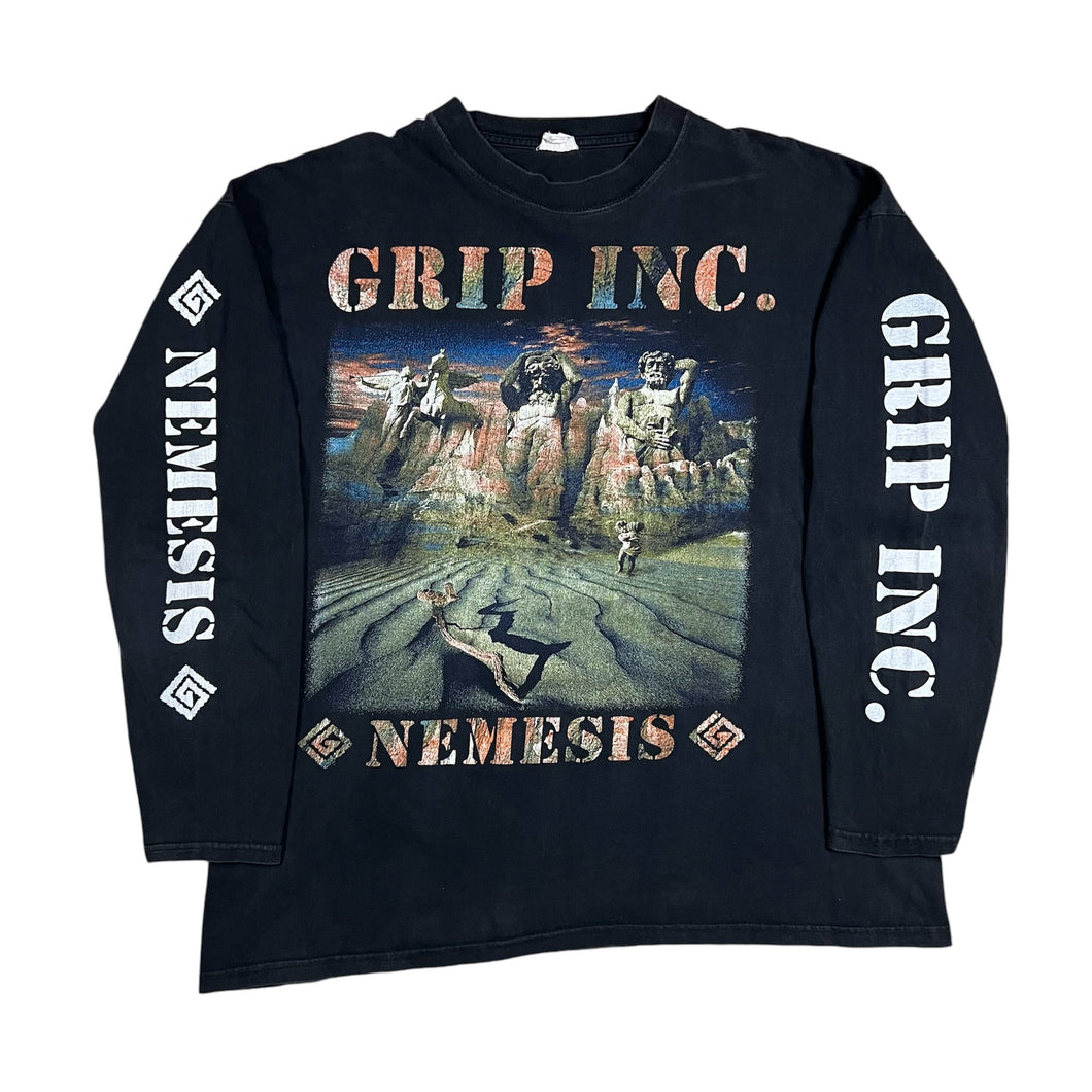 Vintage 1997 Grip Inc. Europe Tour Long Sleeve Band Tee