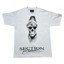 Load image into Gallery viewer, Section Eight Halftone Flash Em Skull Body Babe Tee
