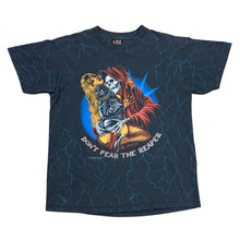Load image into Gallery viewer, Vintage 1992 3D Emblem Don’t Fear The Reaper Lightning AOP Tee

