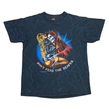 Load image into Gallery viewer, Vintage 1992 3D Emblem Don’t Fear The Reaper Lightning AOP Tee
