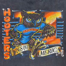 Load image into Gallery viewer, Vintage Hooters Owl Wings Over America Promo Tee
