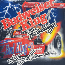 Load image into Gallery viewer, Vintage 1997 Kenny Bernstein Bud Thunder Dragster Racing Lightning AOP Tee
