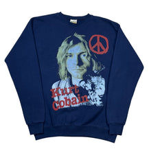 Load image into Gallery viewer, Vintage Kurt Cobain Peace &amp; Music Parking Lot Bootleg Crewneck Sweatshirt
