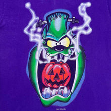 Load image into Gallery viewer, Vintage 1994 Looney Tunes Taz Frankenstein Jack O Latern Tee
