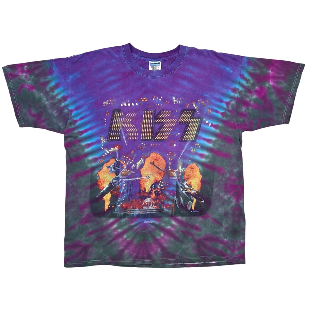 Vintage 1998 Kiss Psycho Circus Tie Dye Band Tee