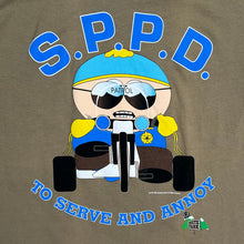 Load image into Gallery viewer, Vintage 1998 South Park Cartman To Serve And Annoy TV Show Promo Tee
