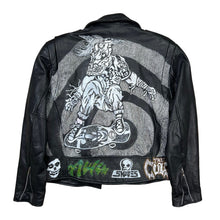 Load image into Gallery viewer, Vintage Hand Drawn Punk Skater Thinsulate Leather Jacket
