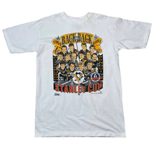 Load image into Gallery viewer, NWT Vintage 1992 NHL Pittsburgh Penguins Back To Back Stanley Cup Champs Tee
