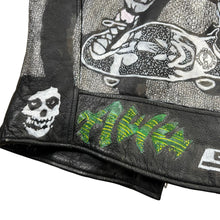 Load image into Gallery viewer, Vintage Hand Drawn Punk Skater Thinsulate Leather Jacket
