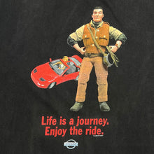 Load image into Gallery viewer, Vintage 1997 Nissan Life Is A Journey GI Joe Barbie Car Promo Tee
