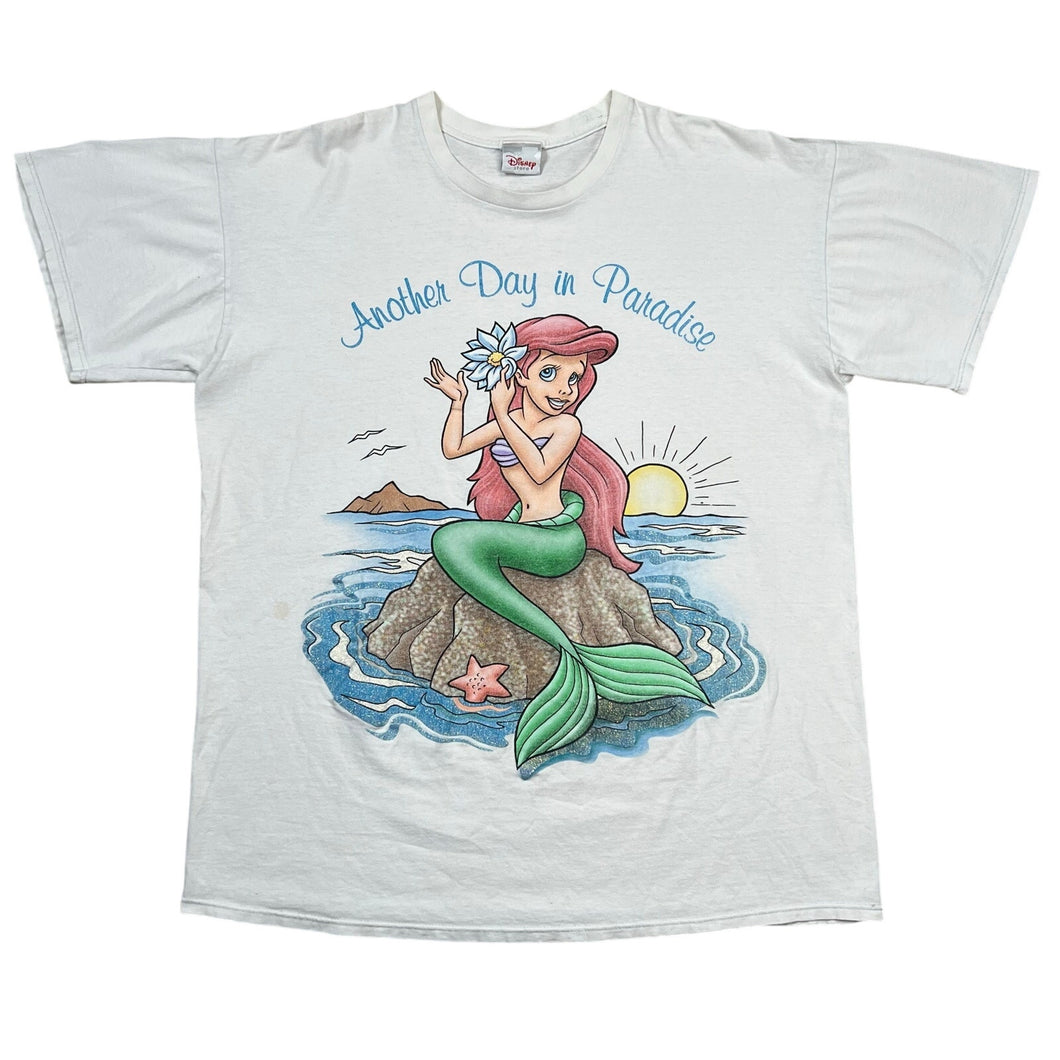 Vintage Disney The Little Mermaid Ariel Another Day In Paradise Movie Promo Tee