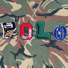 Load image into Gallery viewer, Polo Ralph Lauren Patch Spell Out Camo Crewneck Pullover Sweatshirt
