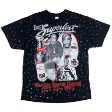 Load image into Gallery viewer, BackStockCo Budweiser SuperFest Modern Bootleg AOP Tee
